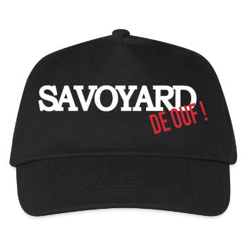 Savoyard de ouf (blanc) - Casquette de baseball Enfant - noir - Devant