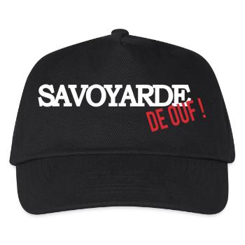 Savoyarde de ouf (blanc) - Casquette de baseball Enfant - noir - Devant