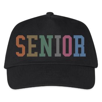 Senior - Student Class Retro Graduation Party Geschenk - Kinder Basecap - Schwarz - Vorne
