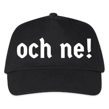 pfälzer tees für jeden, och ne - Kinder Basecap - Schwarz - Vorne