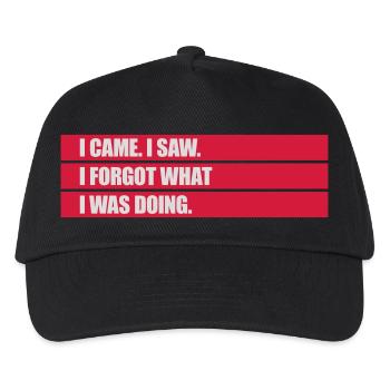Je suis venu voir oublier - Casquette de baseball Enfant - noir - Devant