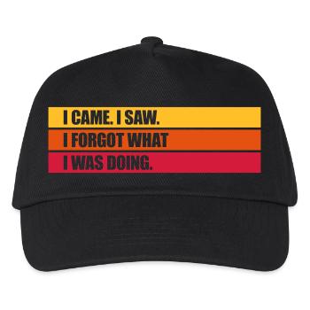 Je suis venu voir oublier - Casquette de baseball Enfant - noir - Devant