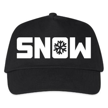 Snow Snow Snowflake Winter Christmas Hohoho - Kids’ Baseball Cap - black - Front