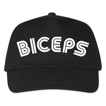 BICEPS Musculation Entraînement Musculaire - Casquette de baseball Enfant - noir - Devant