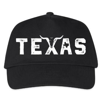 Texas Bold Distressed Wordmark - Kids’ Baseball Cap - black - Front