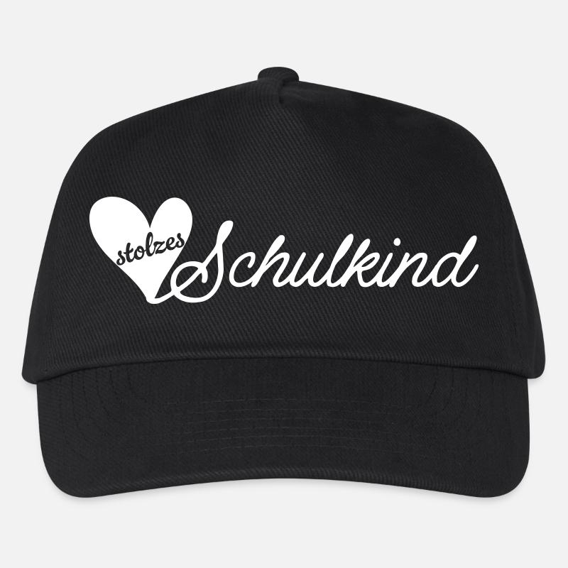 stolzes schulkind weiß - Kinder Basecap - Schwarz