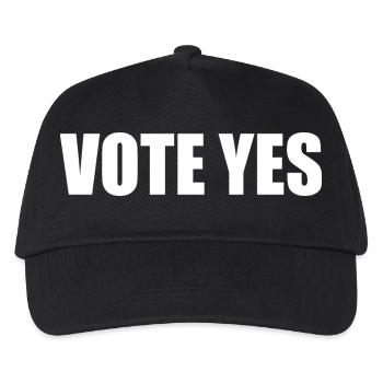 Vote yes - Kinder Basecap - Schwarz - Vorne