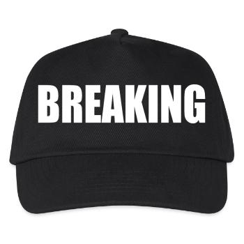 breaking - Kinder Basecap - Schwarz - Vorne