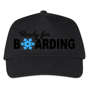 Planche à neige - Casquette de baseball Enfant - noir - Devant