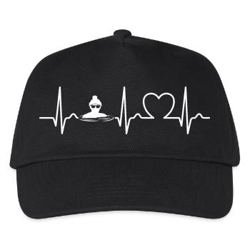 Heart Curve, Pulse, Ice Bathing, Ice Bath, Heart - Kids’ Baseball Cap - black - Front