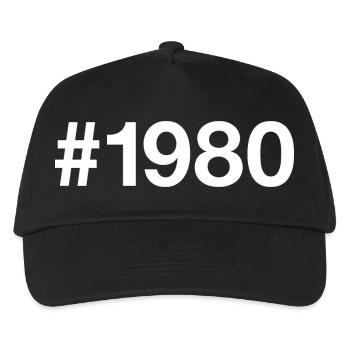 1980 Hashtag 46e anniversaire 46 ans - Casquette de baseball Enfant - noir - Devant