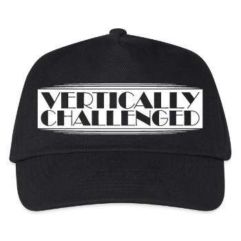 Vertically Challenged Funny Short People Joke Men - Kids’ Baseball Cap - black - Front