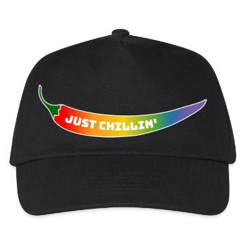 T-Shirt CSD Rainbow Chili just chillin - Casquette de baseball Enfant - noir - Devant