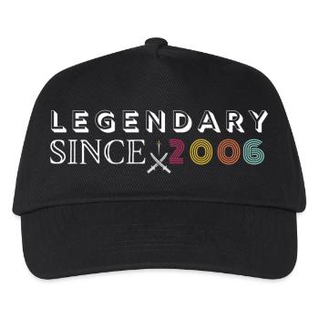 Legendär seit 2006 - Kinder Basecap - Schwarz - Vorne
