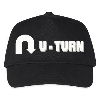 DEMI-TOUR - Casquette de baseball Enfant - noir - Devant