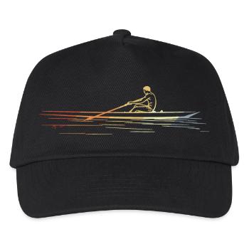 Aviron d’époque - Casquette de baseball Enfant - noir - Devant