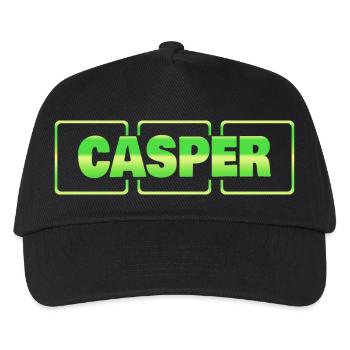 Casper als Geschenkidee - Kinder Basecap - Schwarz - Vorne