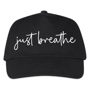 Just Breathing Breath - Kids’ Baseball Cap - black - Front