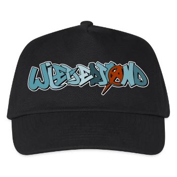 Punker Wiederstand Anarchy Anarchist - Kinder Basecap - Schwarz - Vorne