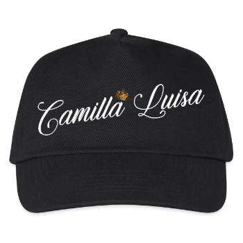 Camilla Name für Frauen Kinder Kleinkinder - Camilla - Kinder Basecap - Schwarz - Vorne