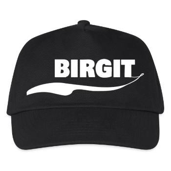 First name Birgit - Kids’ Baseball Cap - black - Front