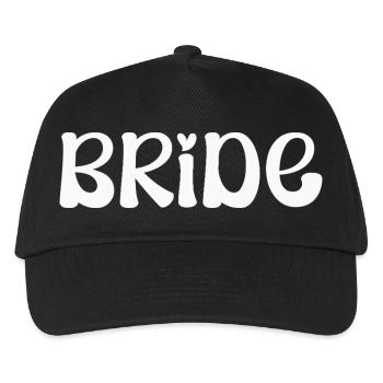 Braut Hochzeit Verlobte - Kinder Basecap - Schwarz - Vorne