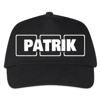Nom Patrik - Casquette de baseball Enfant - noir - Devant