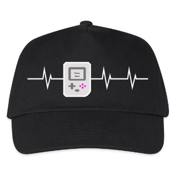 Press Start - I love Retro Gaming - Kinder Basecap - Schwarz - Vorne