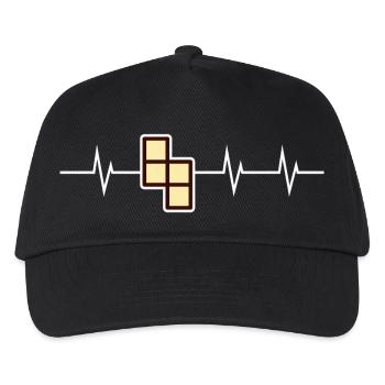 I love Retro Gaming - Block Edition - Kinder Basecap - Schwarz - Vorne