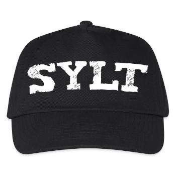 Sylt - Nordsee - Deutschland - Westerland - Kinder Basecap - Schwarz - Vorne