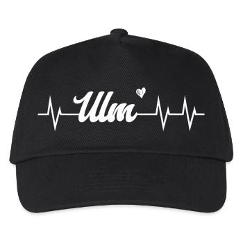 Heartbeat Ulm - Kinder Basecap - Schwarz - Vorne