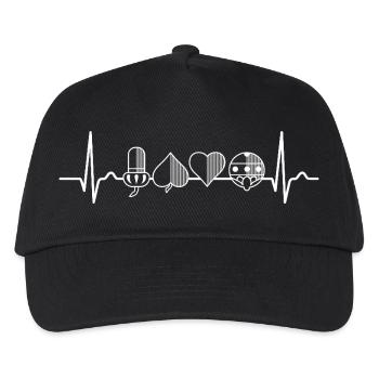 German Deck - Playing Cards ECG - Kids’ Baseball Cap - black - Front