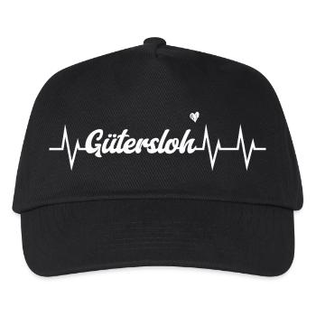 Heartbeat Gütersloh - Kinder Basecap - Schwarz - Vorne