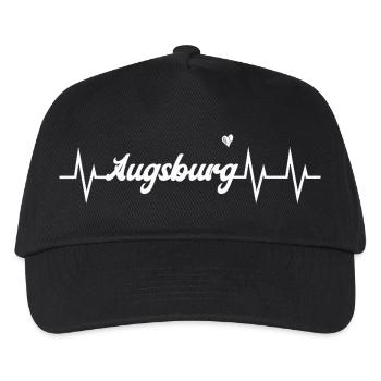 Heartbeat Augsburg - Kinder Basecap - Schwarz - Vorne