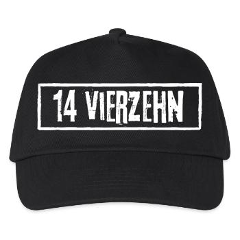 14 Vierzehn Geburtstag Rock Grunge - Kinder Basecap - Schwarz - Vorne