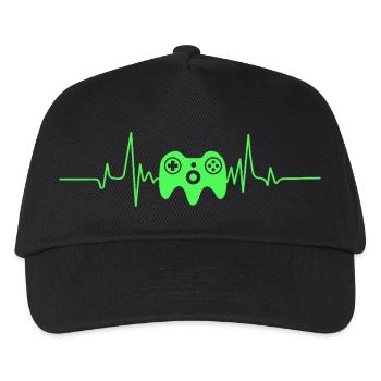 Gamer Game Video Game Blueberry Vintage Gaming - Kids’ Baseball Cap - black - Front
