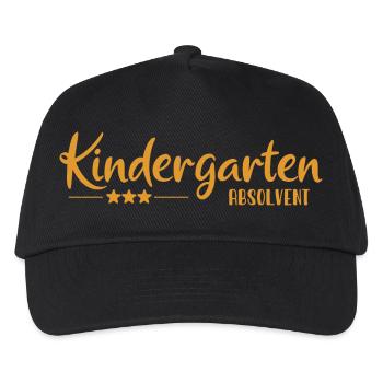 Kindergarten Absolvent - Einschulung - Kita - Kinder Basecap - Schwarz - Vorne