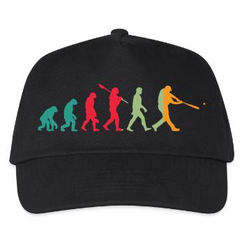 Basketball Evolution - Kinder Basecap - Schwarz - Vorne