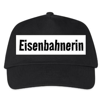 Eisenbahnerin Fans zug Liebhaber Schienen - Kinder Basecap - Schwarz - Vorne