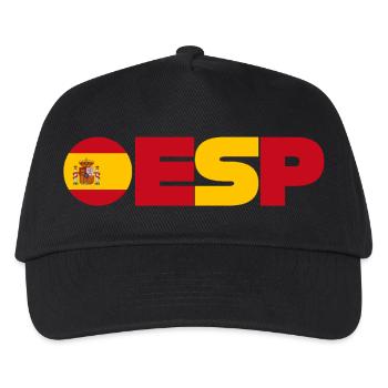 Spanien - Kinder Basecap - Schwarz - Vorne
