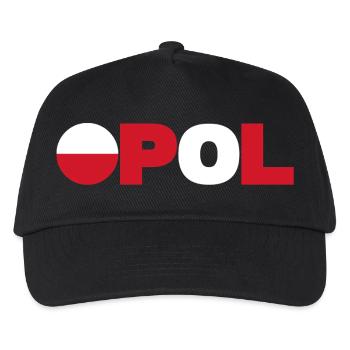 Polen - Kinder Basecap - Schwarz - Vorne