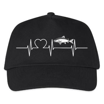 Lachse Lachs - Kinder Basecap - Schwarz - Vorne