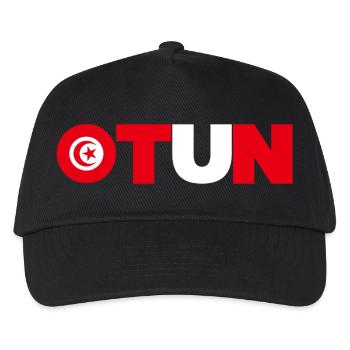 Tunesien - Kinder Basecap - Schwarz - Vorne
