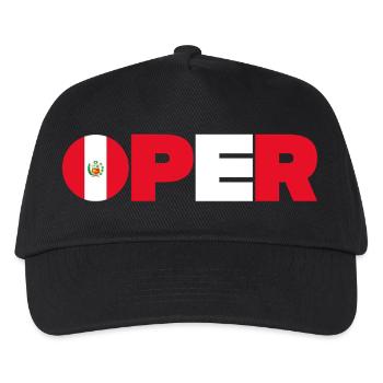 Peru - Kinder Basecap - Schwarz - Vorne