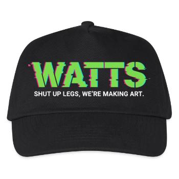 T-shirt Pop Art néon de WATTS - Casquette de baseball Enfant - noir - Devant