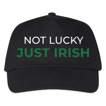 Not Lucky Just Irish - Kids’ Baseball Cap - black - Front