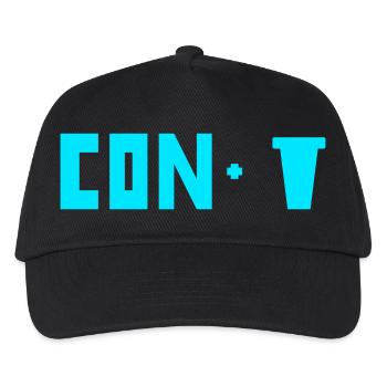 Rébus Drôle Con Pot Jeu de Mots Humour - Casquette de baseball Enfant - noir - Devant