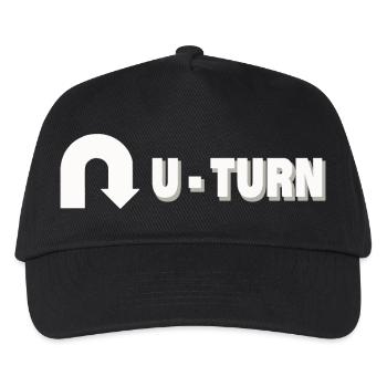 U-TURN - Kinder Basecap - Schwarz - Vorne