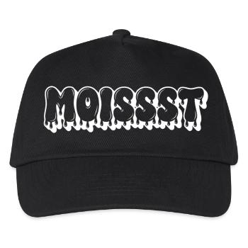 Moist Dripping Text - Kids’ Baseball Cap - black - Front