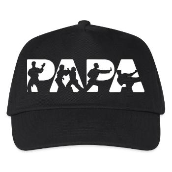 Judo Papa Maître d’Arts Martiaux Silhouette - Casquette de baseball Enfant - noir - Devant